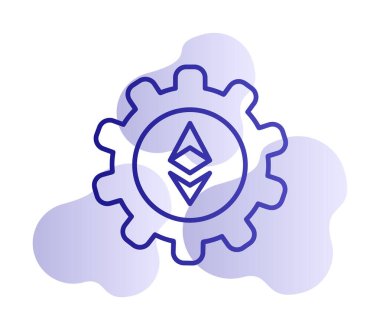 Ethereum Simge vektör çizimi ayarlanıyor