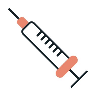 Enjeksiyon Virüsü simgesinin vektör çizimi