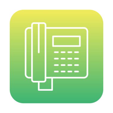 Basit Telefon Simgesi, vektör illüstrasyonu