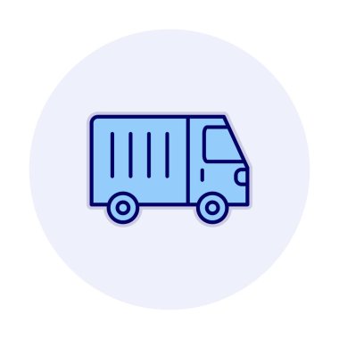 Van düz vektör simgesi