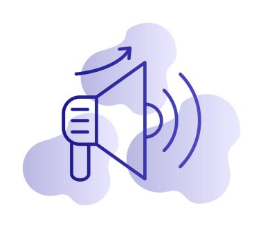 Basit Pazarlama Incerase simgesi, vektör illüstrasyonu