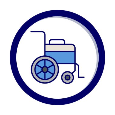 Tekerlek Sandalyesi vektör illüstrasyonu