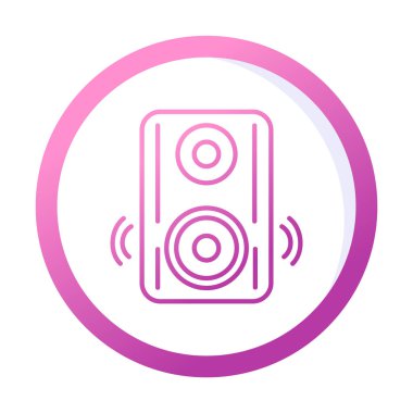 hoparlör simgesi, vektör illüstrasyonu basit tasarım