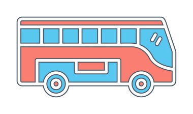 bus simgesi tasarım logo şablonu