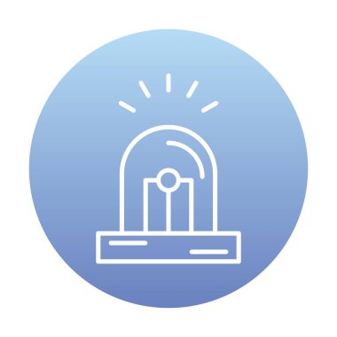 Siren simgesi vektör illüstrasyonu