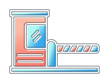 Park engeli simgesinin web illüstrasyonu