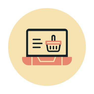 Projeniz için çevrimiçi alışveriş simgesi