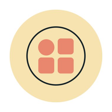 Menü web simgesi, vektör çizim