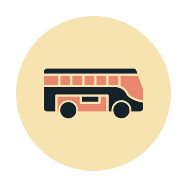 bus simgesi tasarım logo şablonu