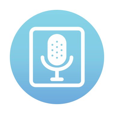Illustration vector graphic of microphone icon