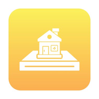 Beyaz arkaplanda ev simgesi vektörü izole edildi