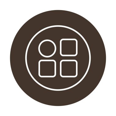 Menü web simgesi, vektör çizim