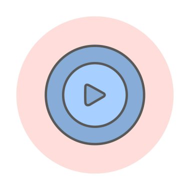 Oynatma düğmesi vektör çizimi