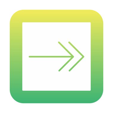 Sağ Ok simgesi, vektör illüstrasyonu basit tasarım