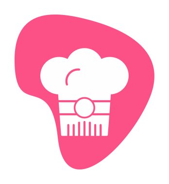 Şef şapka web simgesi beyaz arkaplanda izole edildi