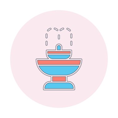 fıskiye ikonu vektör illüstrasyonu