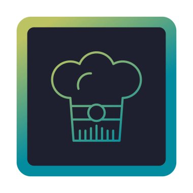 Şef şapka web simgesi beyaz arkaplanda izole edildi