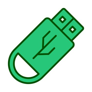 Web için usb flash simgesi.