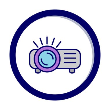 Projector  web icon vector illustration
