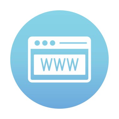 Web tarayıcı simgesi, vektör çizim
