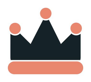 Taç vektör simgesi. Basit resimleme