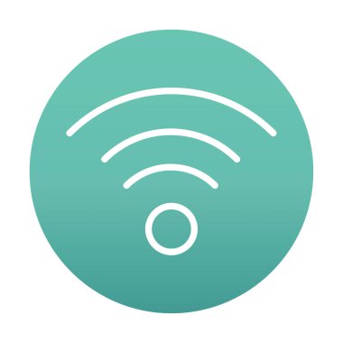 wifi simgesi, vektör illüstrasyonu basit tasarım