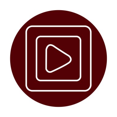 Oynatma düğmesi vektör çizimi