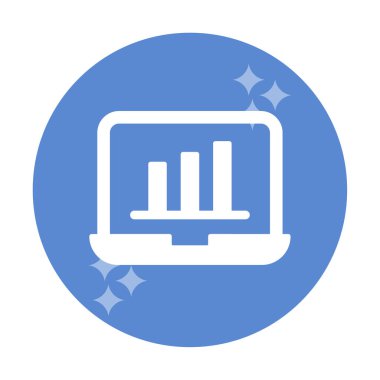 Stocks Analitik Modern Simgesinin vektör çizimi                   