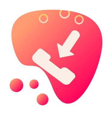 telefon arama simgesi, vektör illüstrasyonu basit tasarım