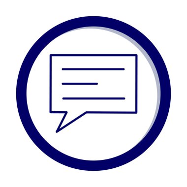 konuşma balonu simgesi, vektör illüstrasyonu