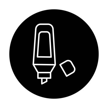 Vurgulama simgesi web basit illüstrasyon