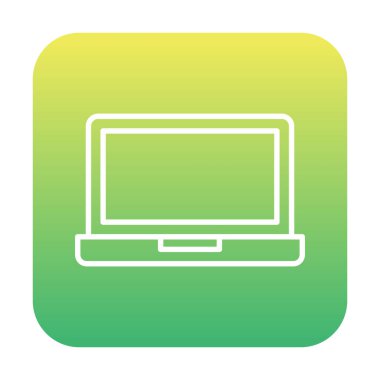 Dizüstü bilgisayar simgesi vektör çizimi