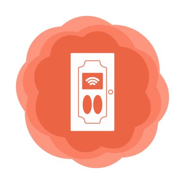 Akıllı Kapı simgesi vektör çizimi