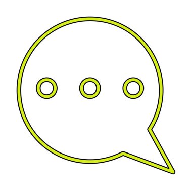 İleti simgesi ile konuşma balonu