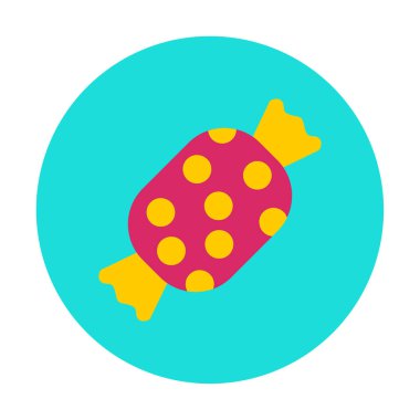 Şeker Web ikonu vektör illüstrasyonu