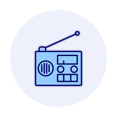  radyo simgesi vektör illüstrasyonu