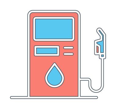 Yakıt İstasyonu simgesi taslak biçimi