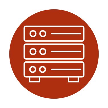 ağ simgesi çizimi. Sunucu                    