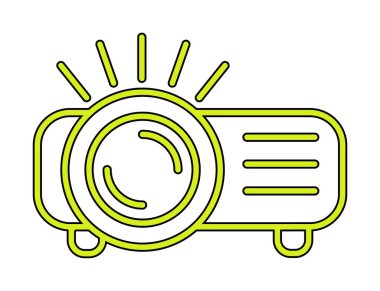 Projector  web icon vector illustration
