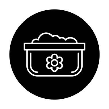 Bulaşık Otu Ağı simgesi, vektör illüstrasyonu 