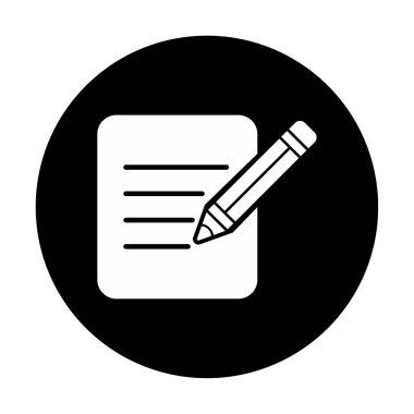 Kağıt Düzenleme. Web simgesi basit illüstrasyon