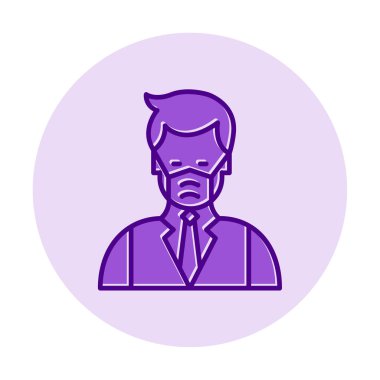 Yüz maskesi çizgisi ikonu, hastalık önlemenin vektör piktogramı. Koronavirüsten korunma giysisi, hava kirliliği, toz, grip illüstrasyonu, tıbbi gereç deposu tabelası.