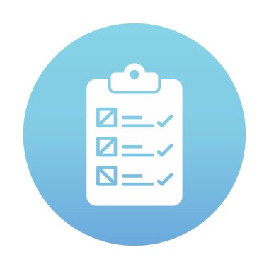 Kontrol listesi vektör simgesi modern basit vektör illüstrasyonu