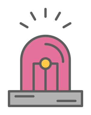 Siren simgesi vektör illüstrasyonu