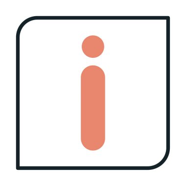 bilgi simgesi. bu daire beyaz bir arkaplanda izole edilmiş 