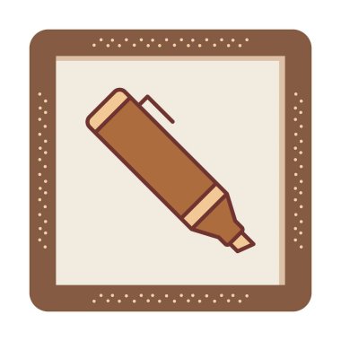 Vurgulama simgesi web basit illüstrasyon