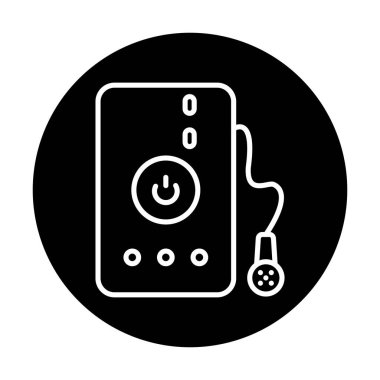 Su banyosu web simgesi, illüstrasyon