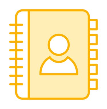 Kişi Kitabı simgesi, vektör illüstrasyonu