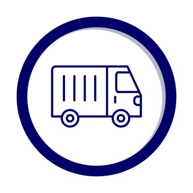 Van düz vektör simgesi