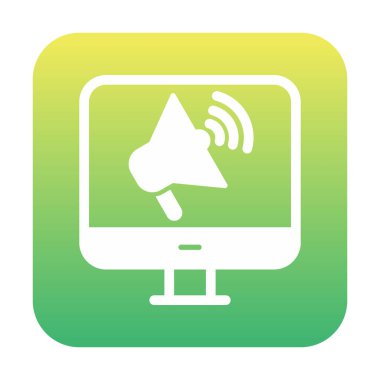 çevrimiçi pazarlama simgesi vektör illüstrasyonu